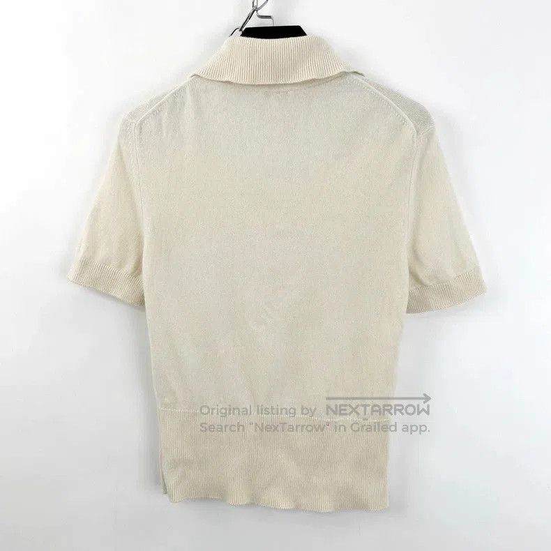 Chanel Chanel Pearl Button Collar Knit Top. Size US M / EU 48-50 / 2 - 2 Thumbnail