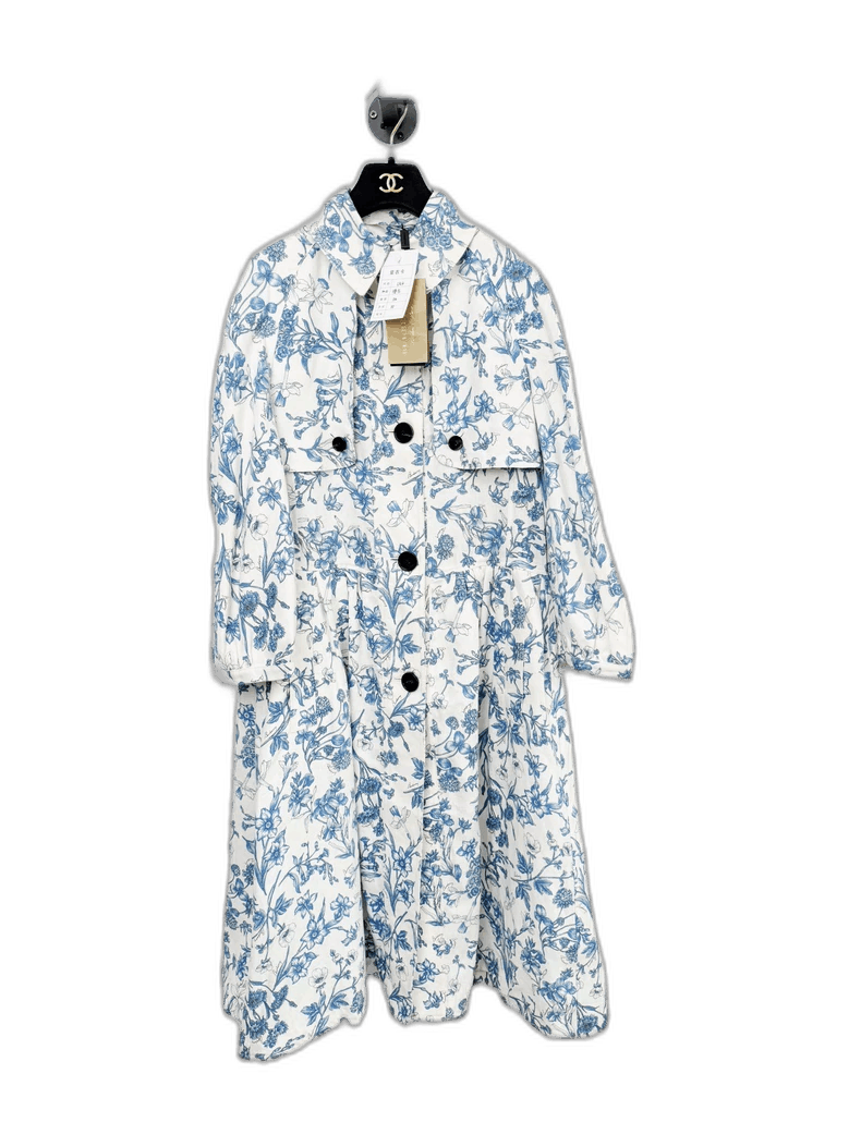 Burberry Burberry Floral Print Long Coat with Tags Size XS / US 0-2 / IT 36-38 - 1 Thumbnail