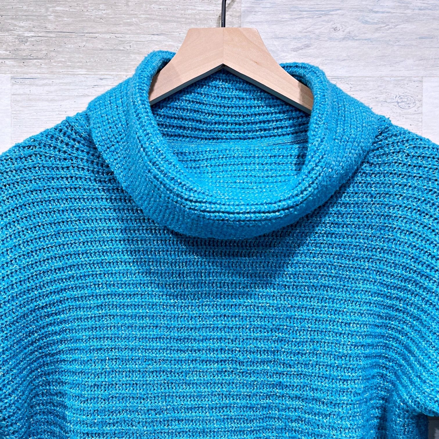 Anthropologie × Other Pilcro Anthropologie Chunky Turtleneck Sweater Blue XS Size XS / US 0-2 / IT 36-38 - 2 Thumbnail