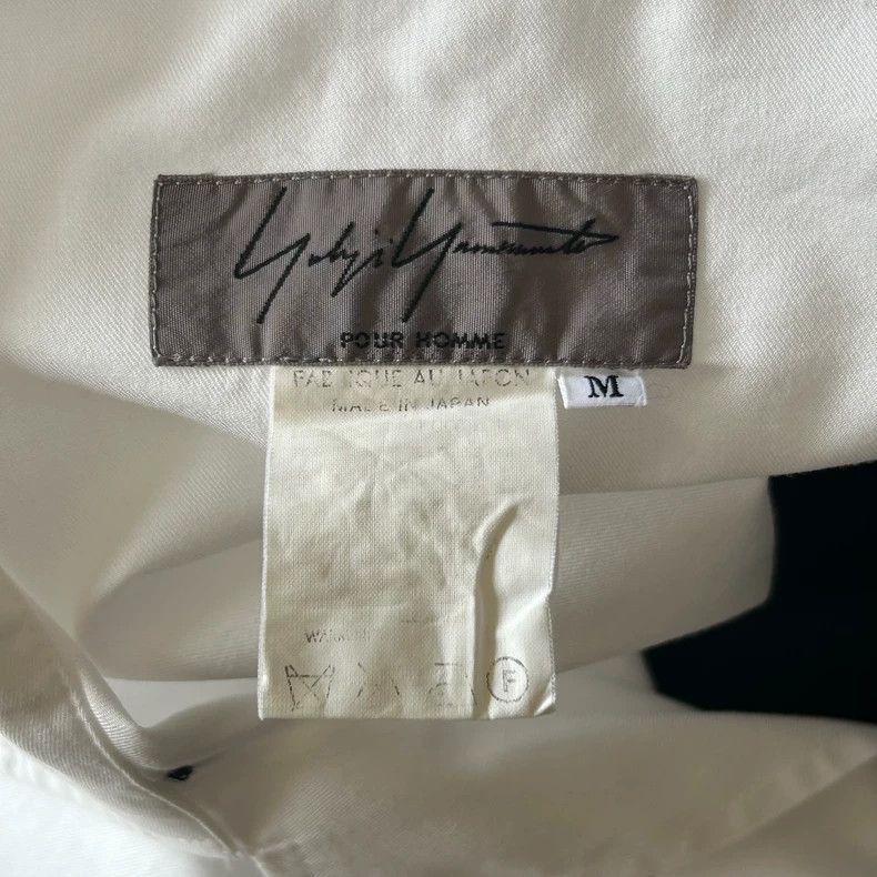 Yohji Yamamoto Yohji Yamamoto Yohji Yamamoto Black White Panel Shirt Size US M / EU 48-50 / 2 - 7 Thumbnail