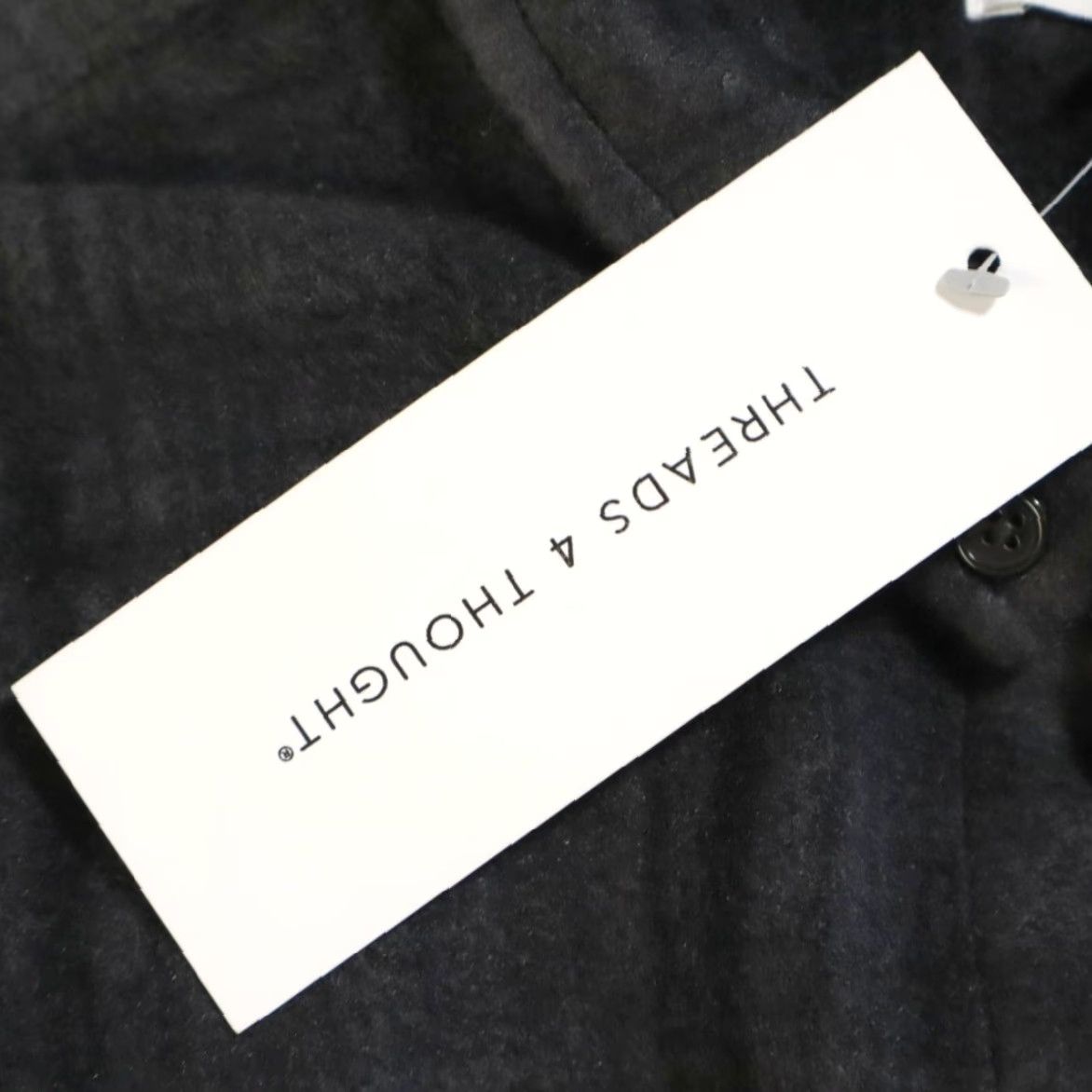 Threads 4 Thought Threads 4 Thought Shirt Men L Fleece Flannel Plaid Button Down Black Size US L / EU 52-54 / 3 - 7 Thumbnail