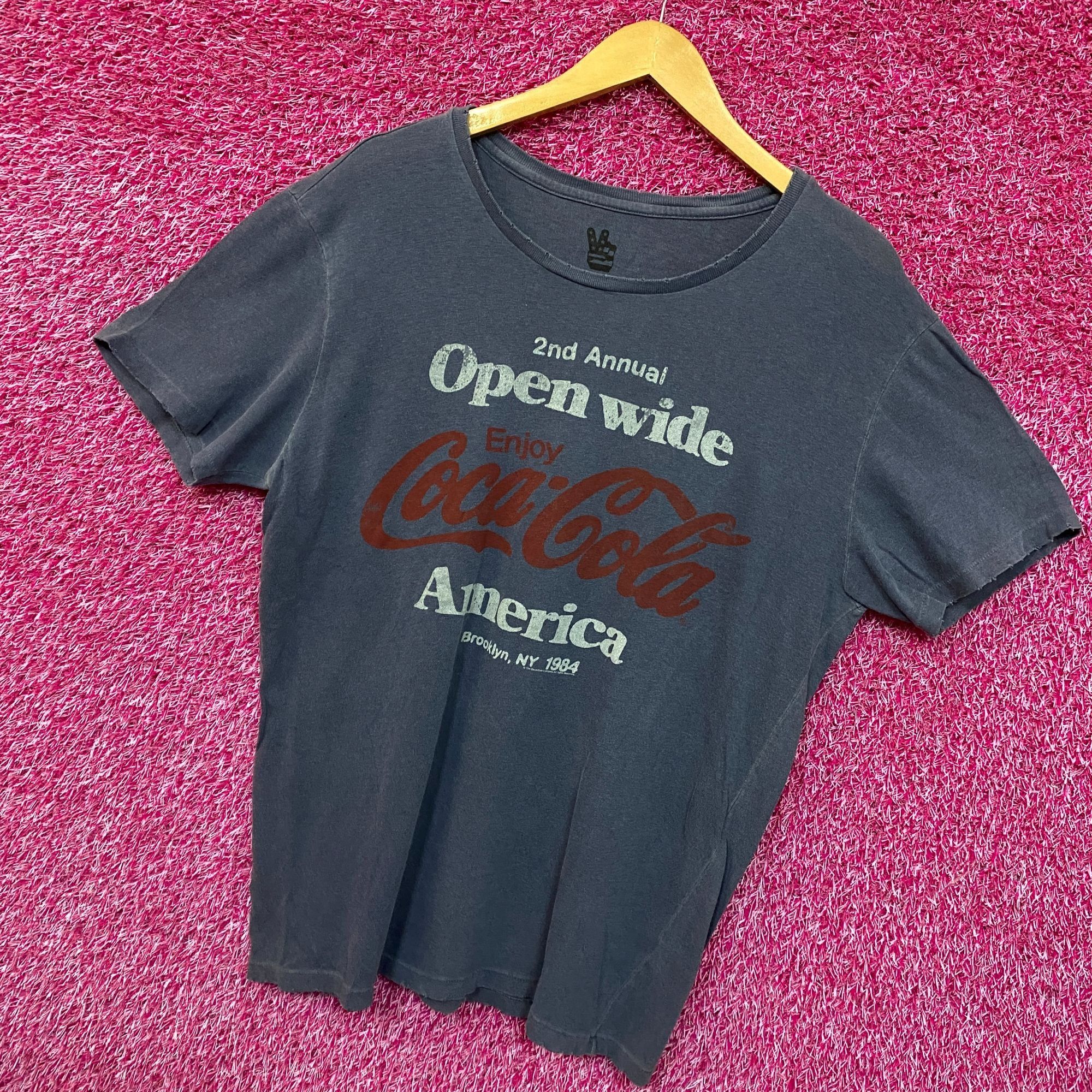 Coca Cola Coca-Cola Enjoy Coke 1984 Open Wide America Promo Tee L Size US L / EU 52-54 / 3 - 3 Thumbnail