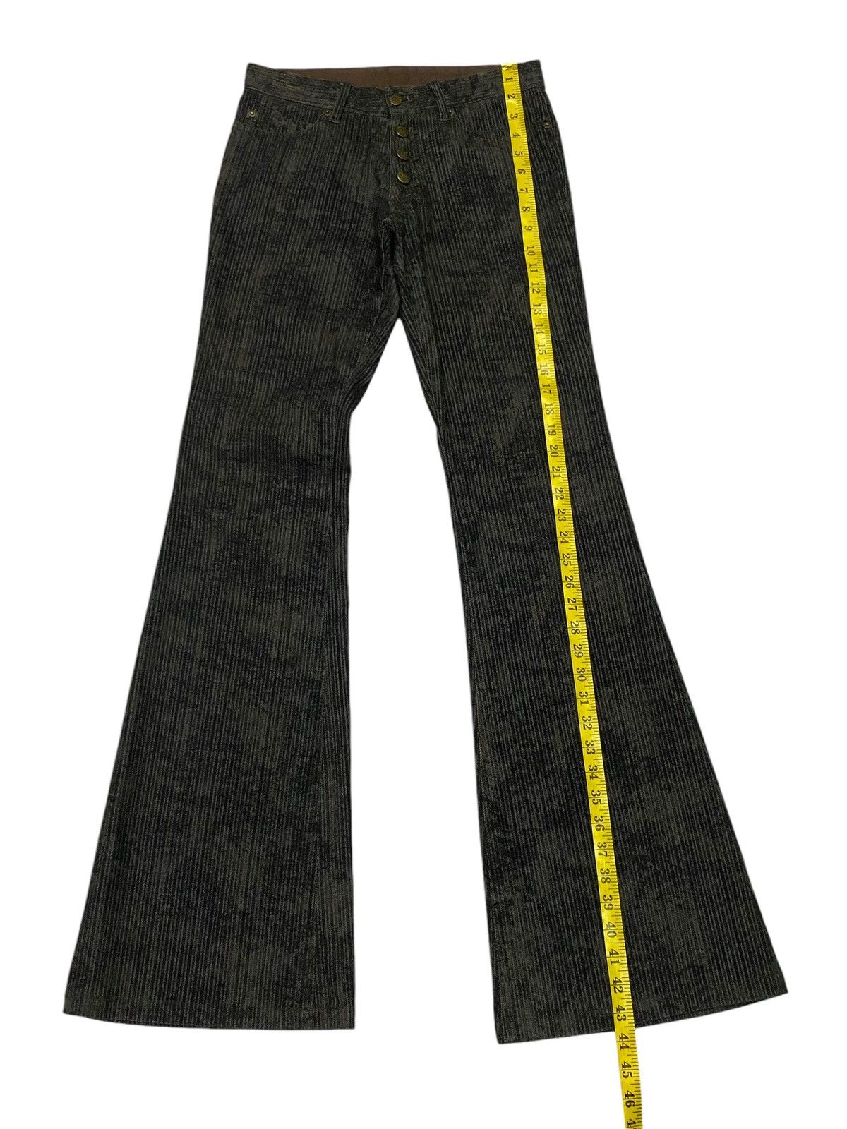 Tornado Mart 💃Tornado Mart Flare Embossed Stripes Jeans Size US 28 / EU 44 - 18 Thumbnail