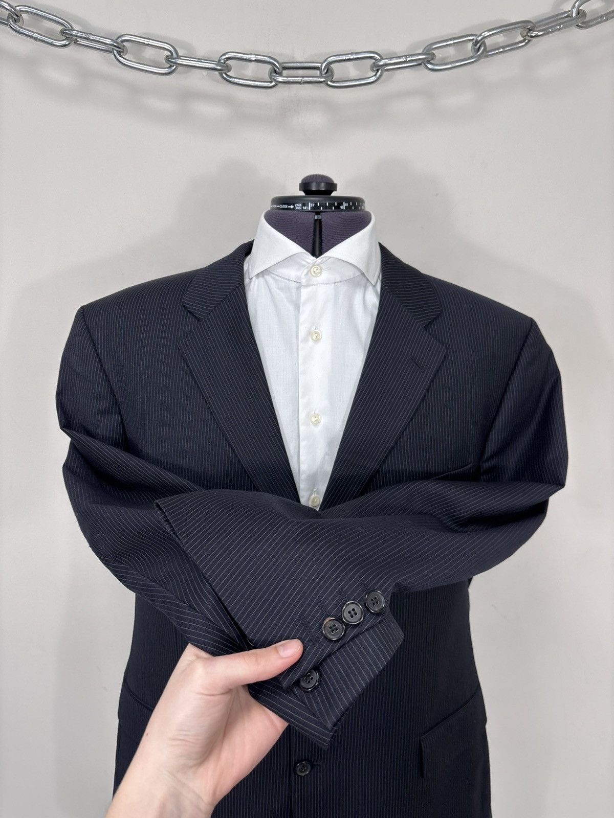 Hugo Boss Hugo Boss Men’s Da Vinci/Lucca Men’s Super 100 Wool Suit Size 46R - 7 Thumbnail