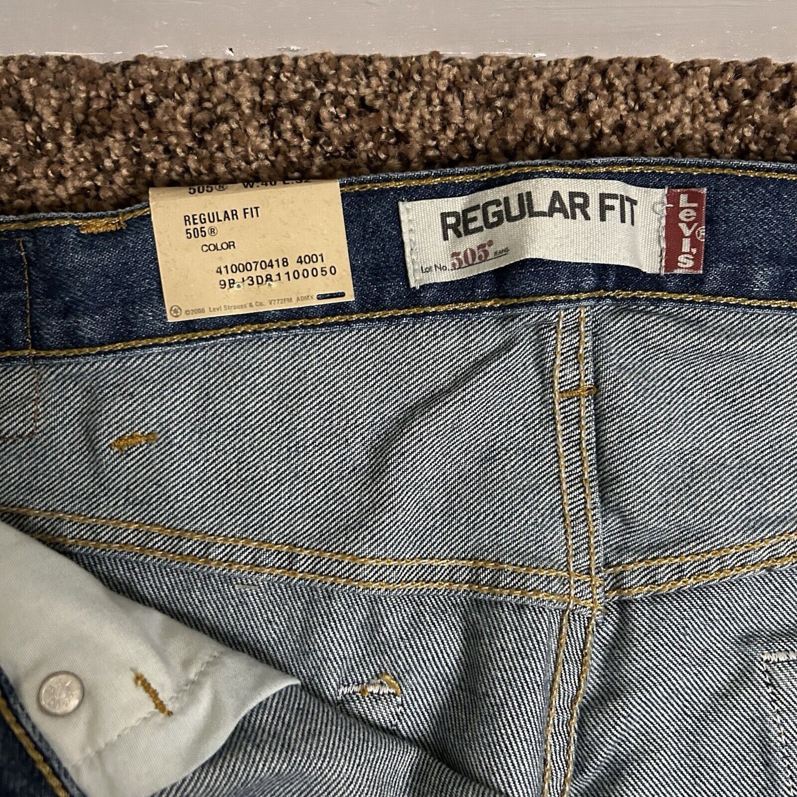Levi's 2008 Y2K Levi's 505 Regular Fit Straight Leg Men's Jeans Size US 40 / EU 56 - 4 Thumbnail