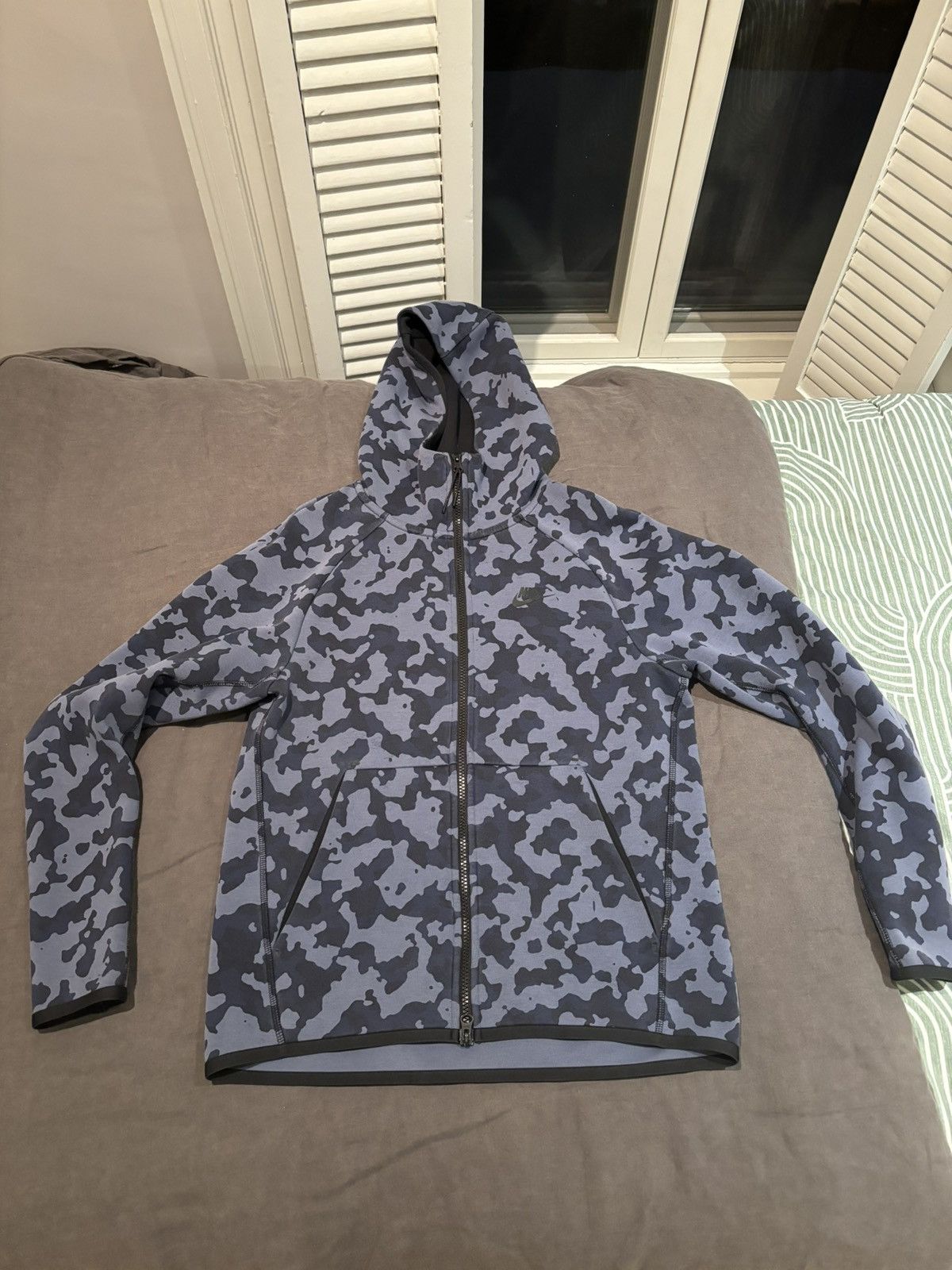 Nike Nike blue camo tech fleece hoodie + pants + shorts Size US S / EU 44-46 / 1 - 2 Thumbnail