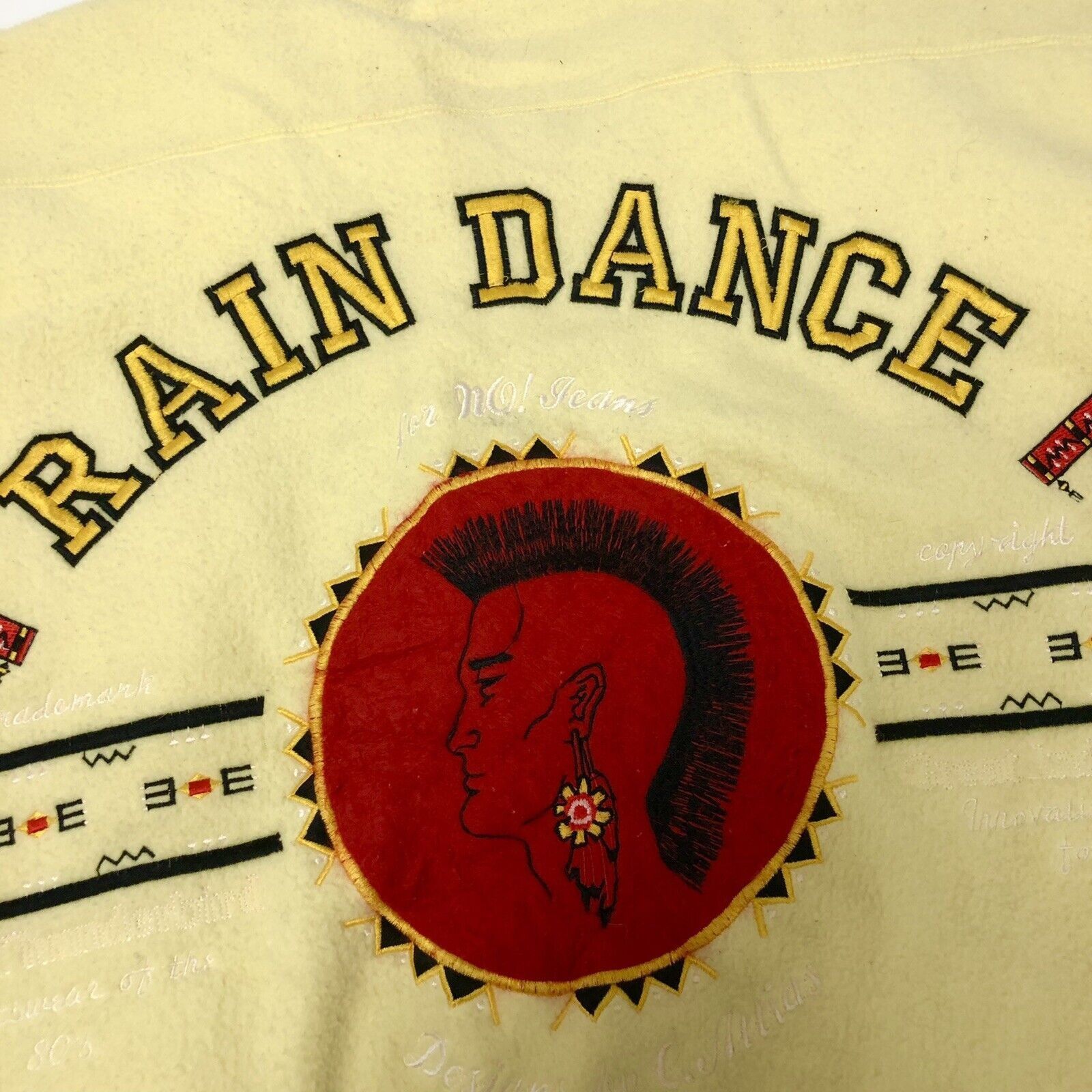 Other NO Jeans Revolt Fleece Coat Apache CHIEF RAIN DANCE Jacket Size US L / EU 52-54 / 3 - 6 Thumbnail