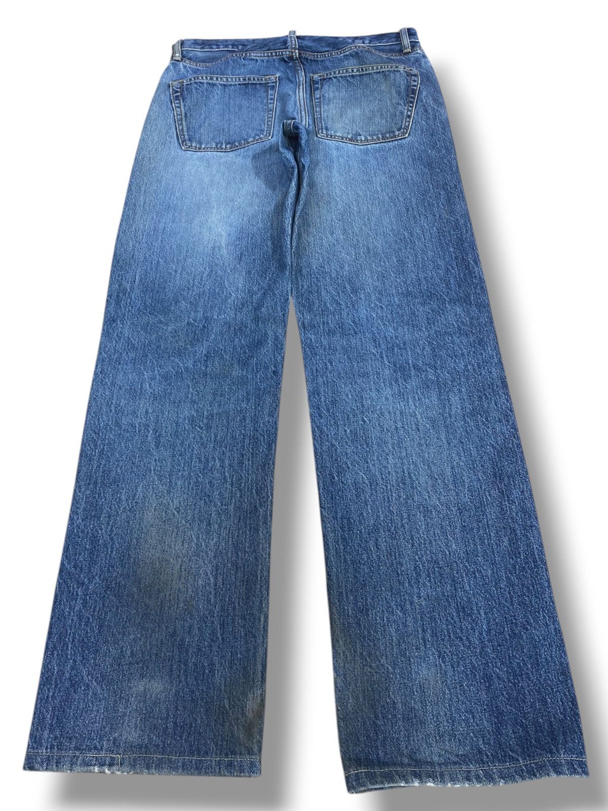 Uniqlo Uniqlo Grunge Faded Wash Style Loose Jeans Size US 31 - 3 Thumbnail