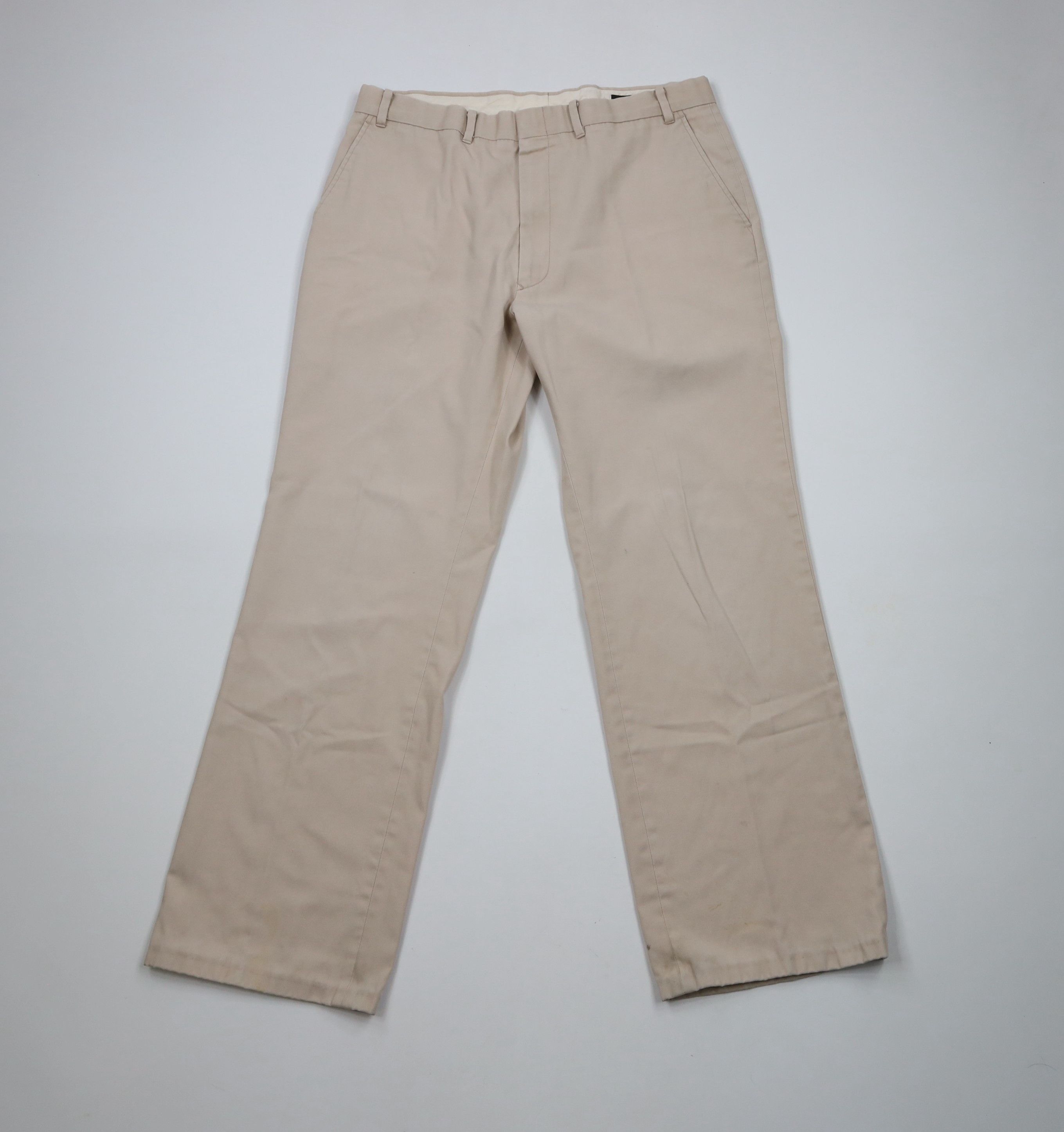 Vintage × Wrangler Vintage 70s Wrangler Flared Wide Leg Chino Pants Beige USA Size US 34 / EU 50 - 1 Thumbnail