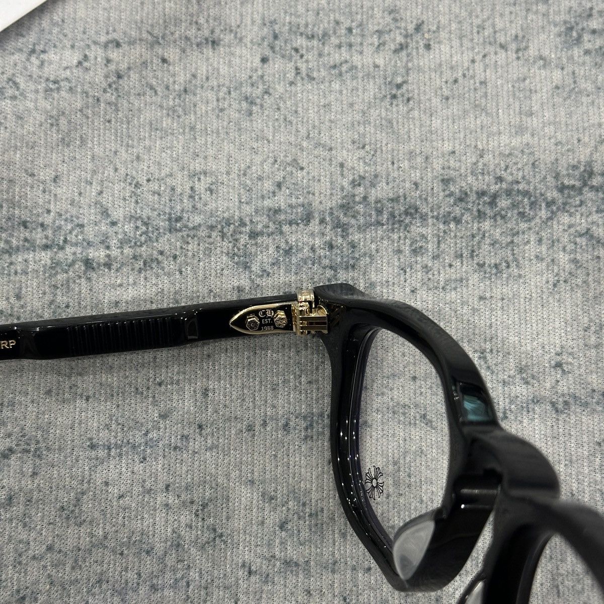 Chrome Hearts CHROME HEARTS CHIRP CHIRP BLACK-18KGP EYEGLASSES Size ONE SIZE - 7 Thumbnail