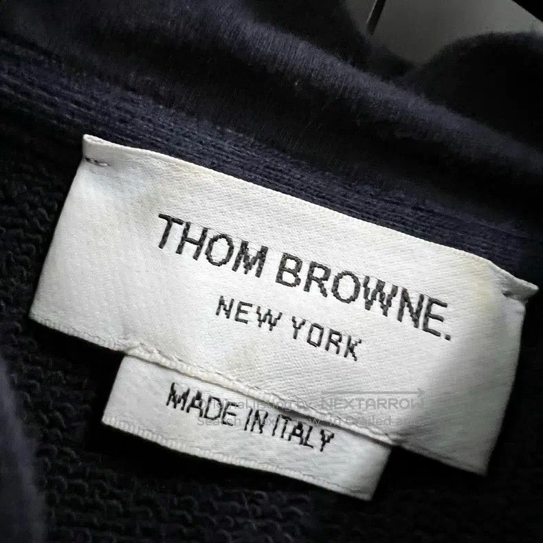 Thom Browne Thom Browne Navy Striped Hoodie Size US M / EU 48-50 / 2 - 3 Thumbnail