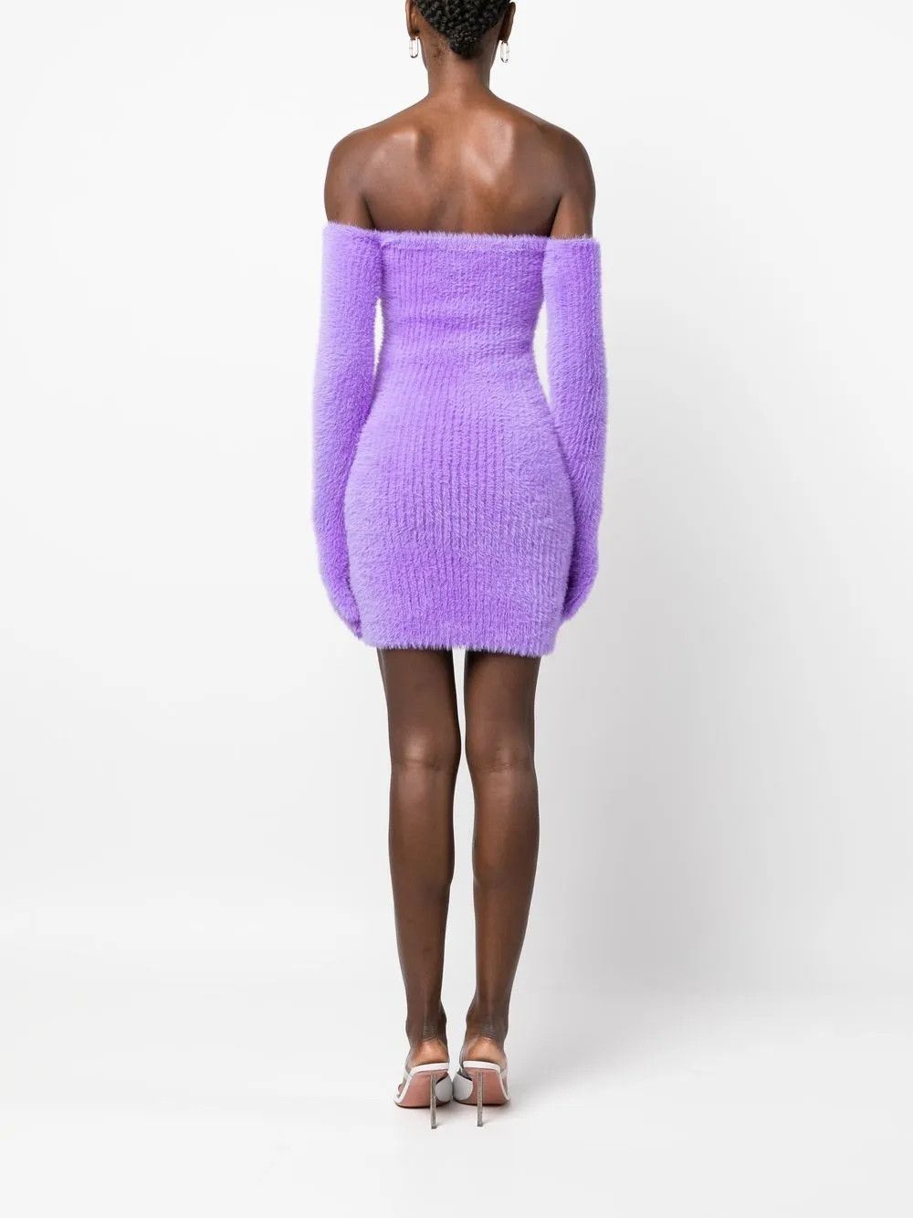 Off-White o1y1125 Mini Dress in Mauve Size XS / US 0-2 / IT 36-38 - 4 Thumbnail