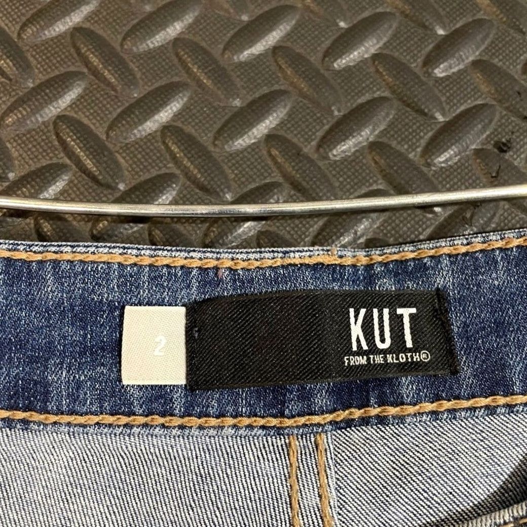 Vintage KUT from the Kloth Connie High Rise Fab AB Ankle Skinny Distressed Jeans Size 2 Womens Jeans Blue Size 26" / US 2 / IT 38 - 3 Thumbnail
