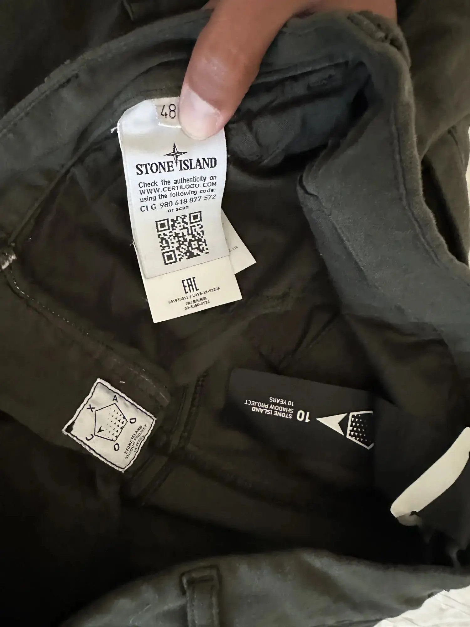 Stone Island Shadow Project 10th Anniversary Moleskin Cargos Size US 32 / EU 48 - 3 Thumbnail