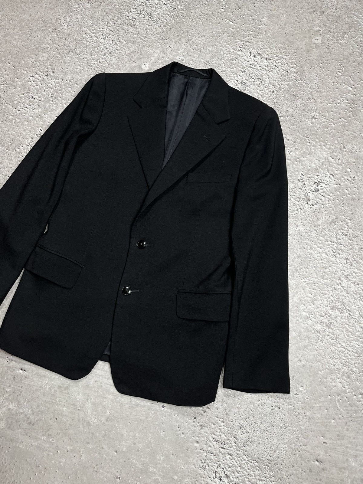 Other Ludwig & Schirmer Heavy Vintage Black Wool Blazer Austria Size 42R - 2 Thumbnail