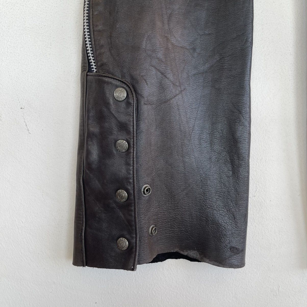 Kadoya B's Leather x Corin Tokyo "Bikers" Side Zip Flare Cowhide Size US 32 / EU 48 - 8 Thumbnail