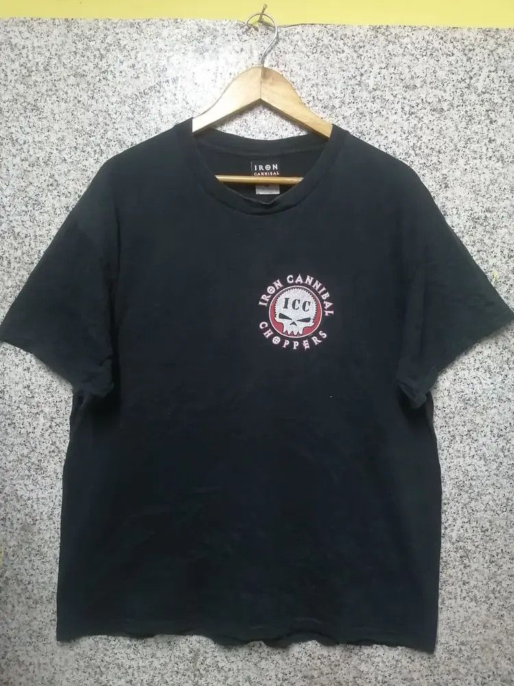 Band Tees Vintage Iron Cannibal Choppers Skull Tee Size US XL / EU 56 / 4 - 2 Thumbnail