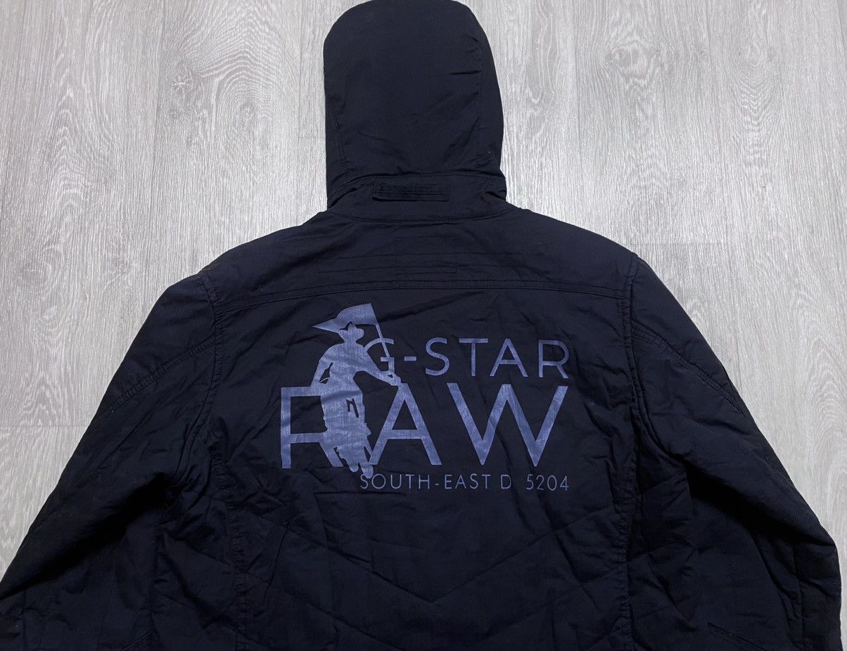 G-Star G-Star Raw Denim Big Print Multipocket Black Hooded Jacket Size US XL / EU 56 / 4 - 21 Thumbnail