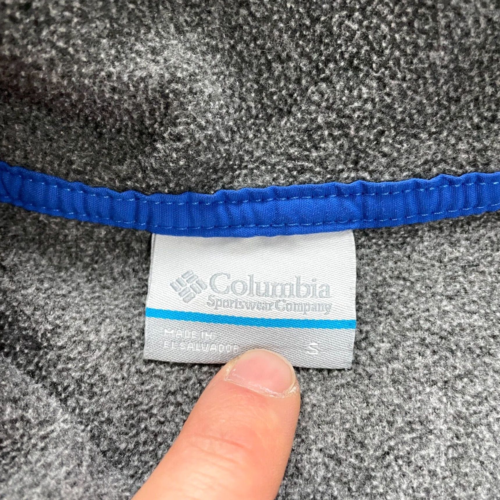 Vintage Columbia Harborside Jacket Mens Small Gray Fleece 1/4 Snap Button Outdoor Hiking Size US S / EU 44-46 / 1 - 7 Thumbnail