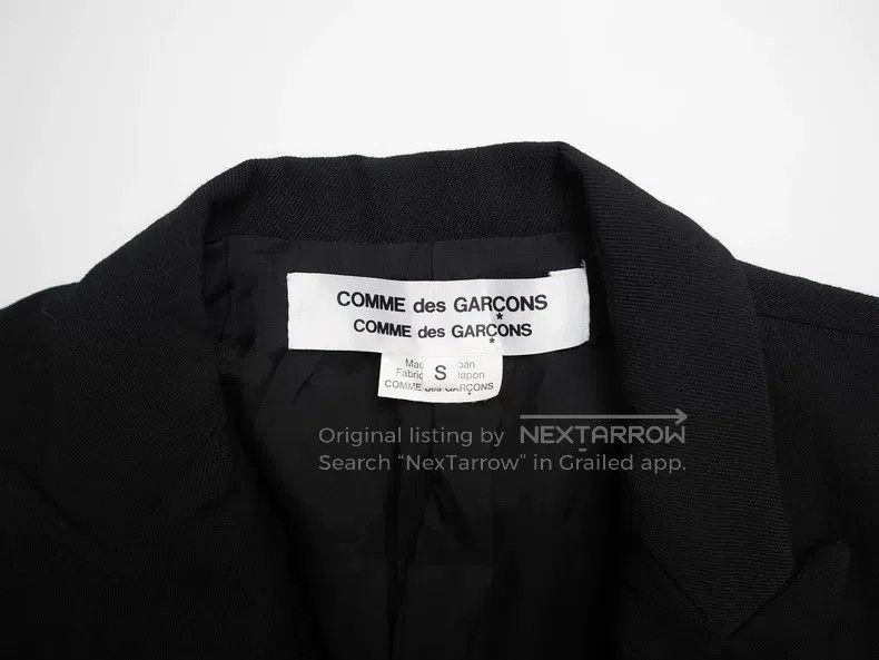 Comme des Garcons Comme Des Garcons Ladies' black wool blazer in size S Size S / US 4 / IT 40 - 5 Thumbnail