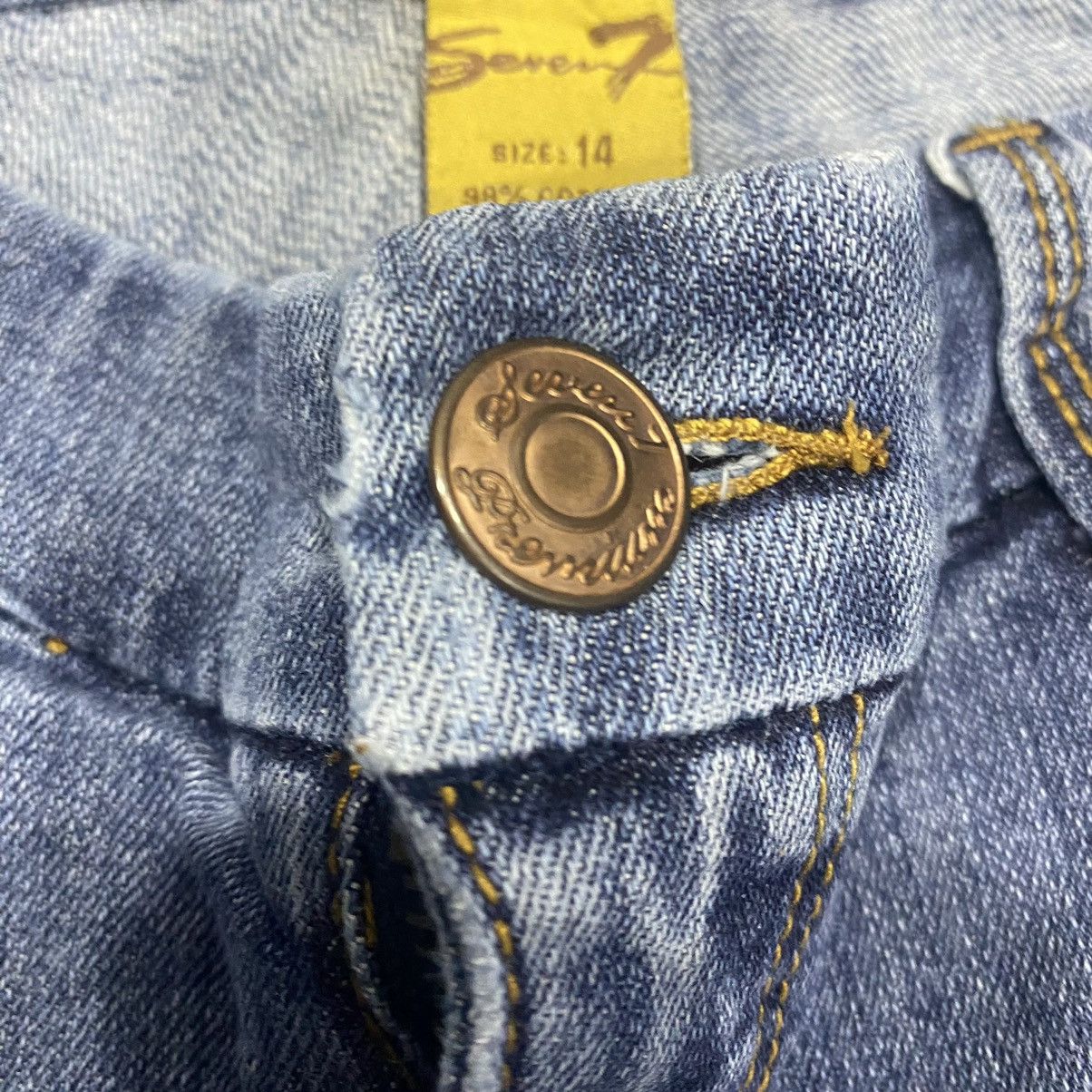 Hysteric Glamour × Japanese Brand × Le Grande Bleu (L.G.B.) Flare☠️Seven Bootcut Jeans Vintage Washed Size US 36 / EU 52 - 8 Thumbnail