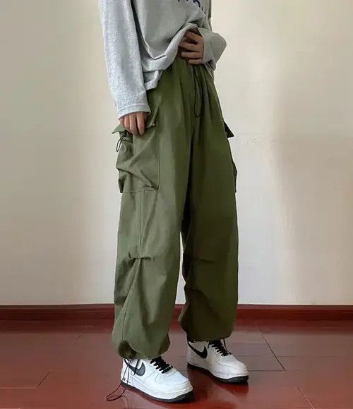 Japanese Brand × Vintage Cargo "Parachute" Pants - Streetwear Style Pants Size US 29 - 1 Thumbnail