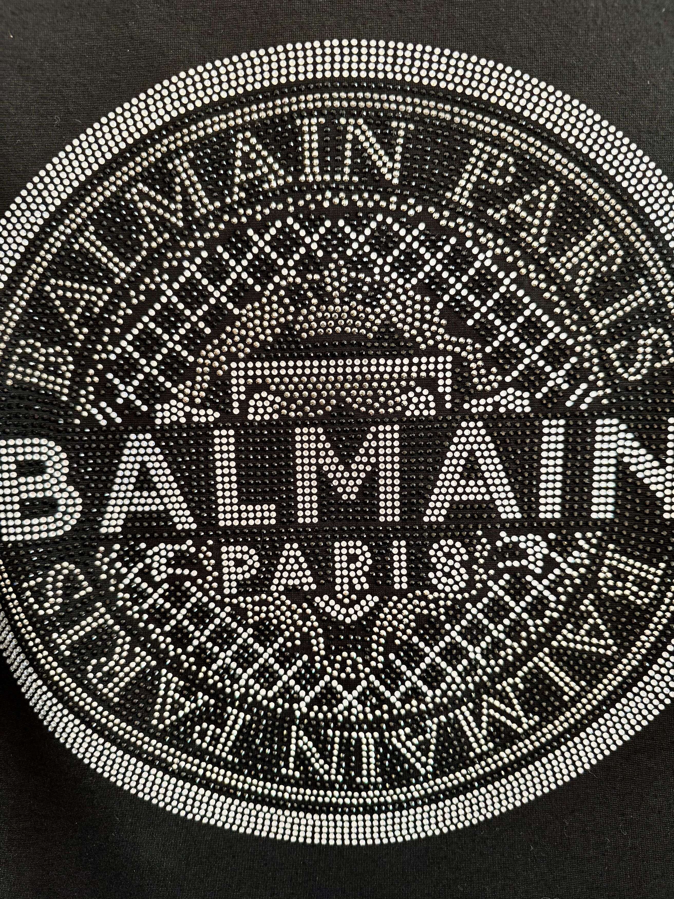 Balmain Balmain Leather Sleeve Rhinestone Logo Blazer Jacket Size US S / EU 44-46 / 1 - 4 Thumbnail