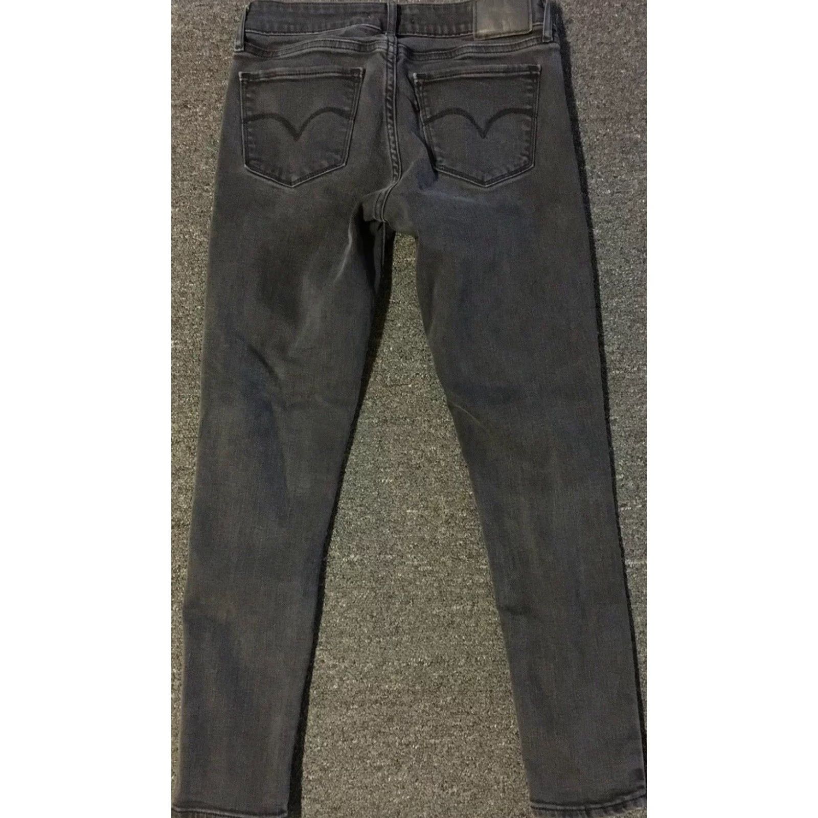 Levi's VINTAGE Levi's 711 Skinny Jeans 26/26 Pants Black 90s USA Womens Skinny Jeans 711 Size 26" / US 2 / IT 38 - 2 Thumbnail