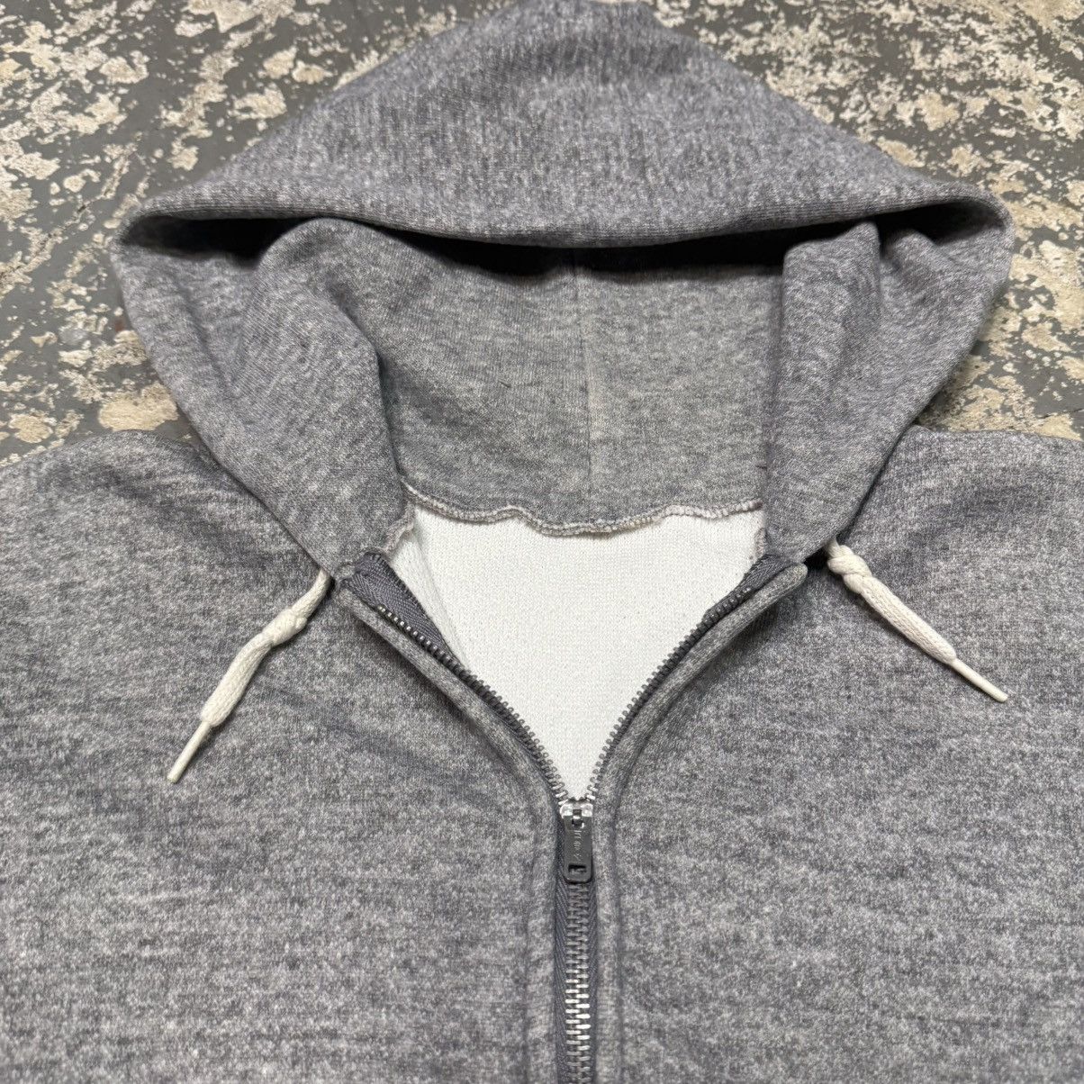 Vintage Vintage Grey Waffle Insulated Thermal Zip Hoodie Sweatshirt Size US M / EU 48-50 / 2 - 7 Thumbnail