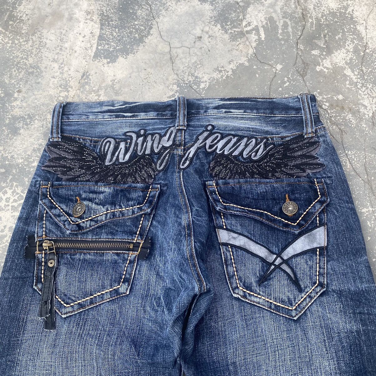 If Six Was Nine ANTI LABEL JEAN Black Wing Size US 31 - 2 Thumbnail