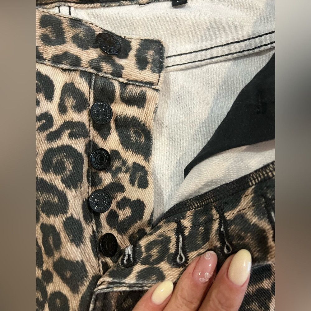 The Kooples The Kooples Leopard Print High Rise Straight Jeans Size 27 Size 27" / US 4 / IT 40 - 6 Thumbnail