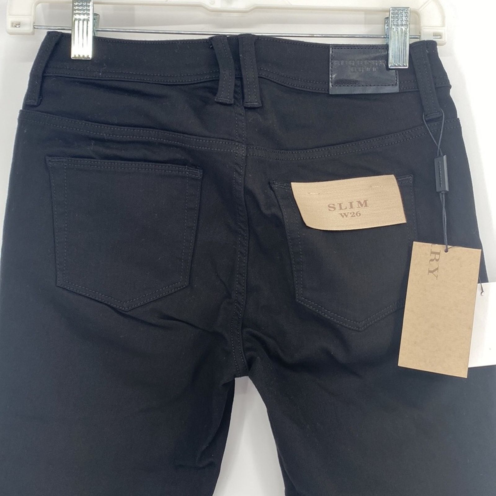 Burberry Burberry Brit Slim Skinny Black Jeans New with Tags Size 26 Size 26" / US 2 / IT 38 - 6 Thumbnail