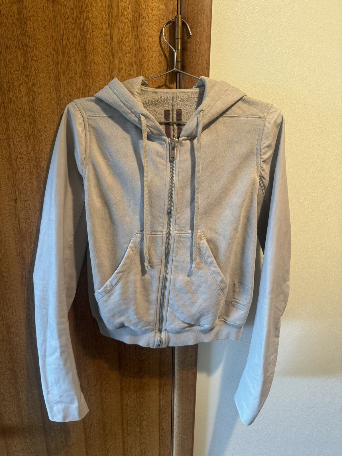 Rick Owens Drkshdw Lambskin sleeve hoodie Size L / US 10 / IT 46 - 1 Thumbnail