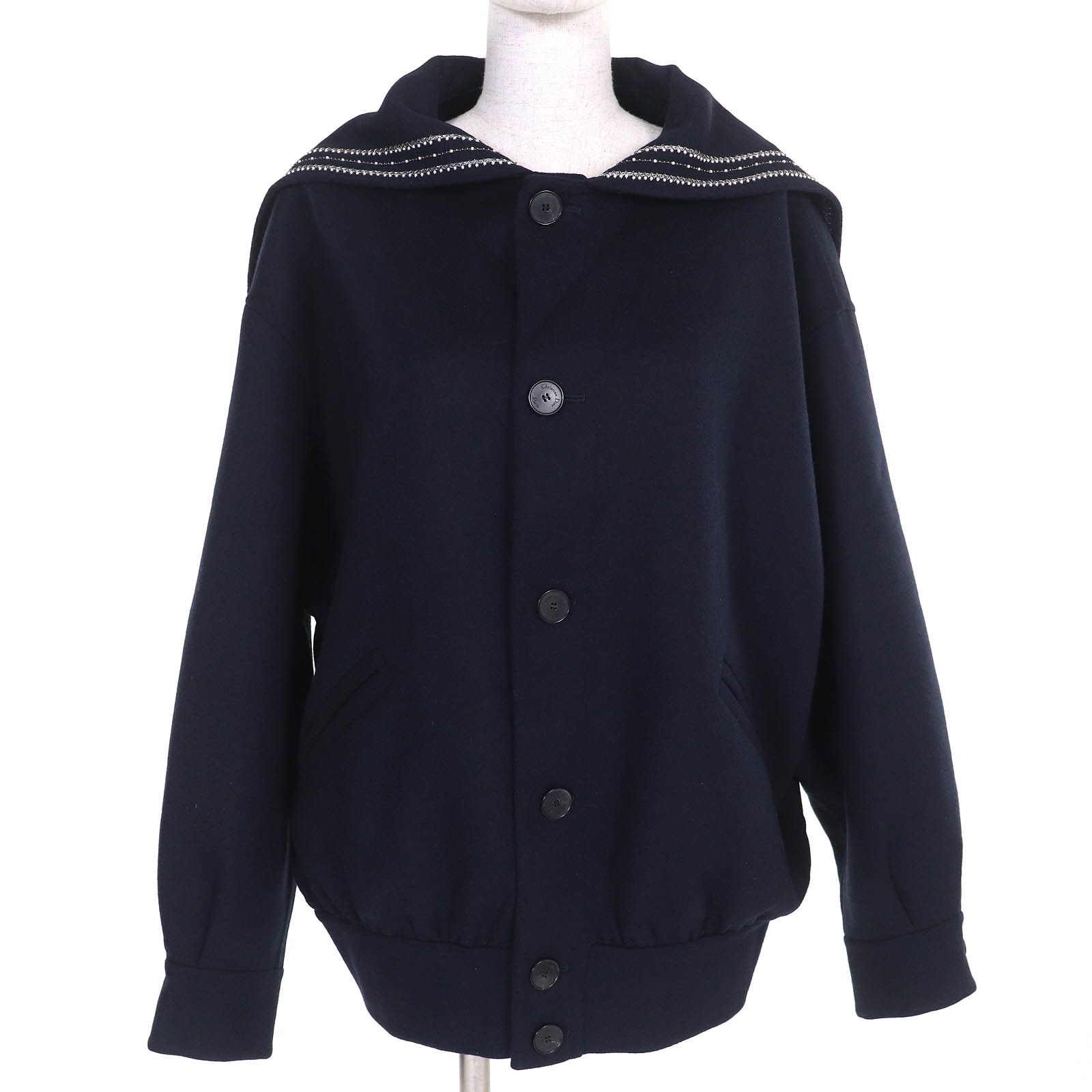 Dior Dior Christian Dior Wool Jacket Leather Outerwear 510C80Y1116 DUTY FREE for USA Size ONE SIZE - 1 Thumbnail