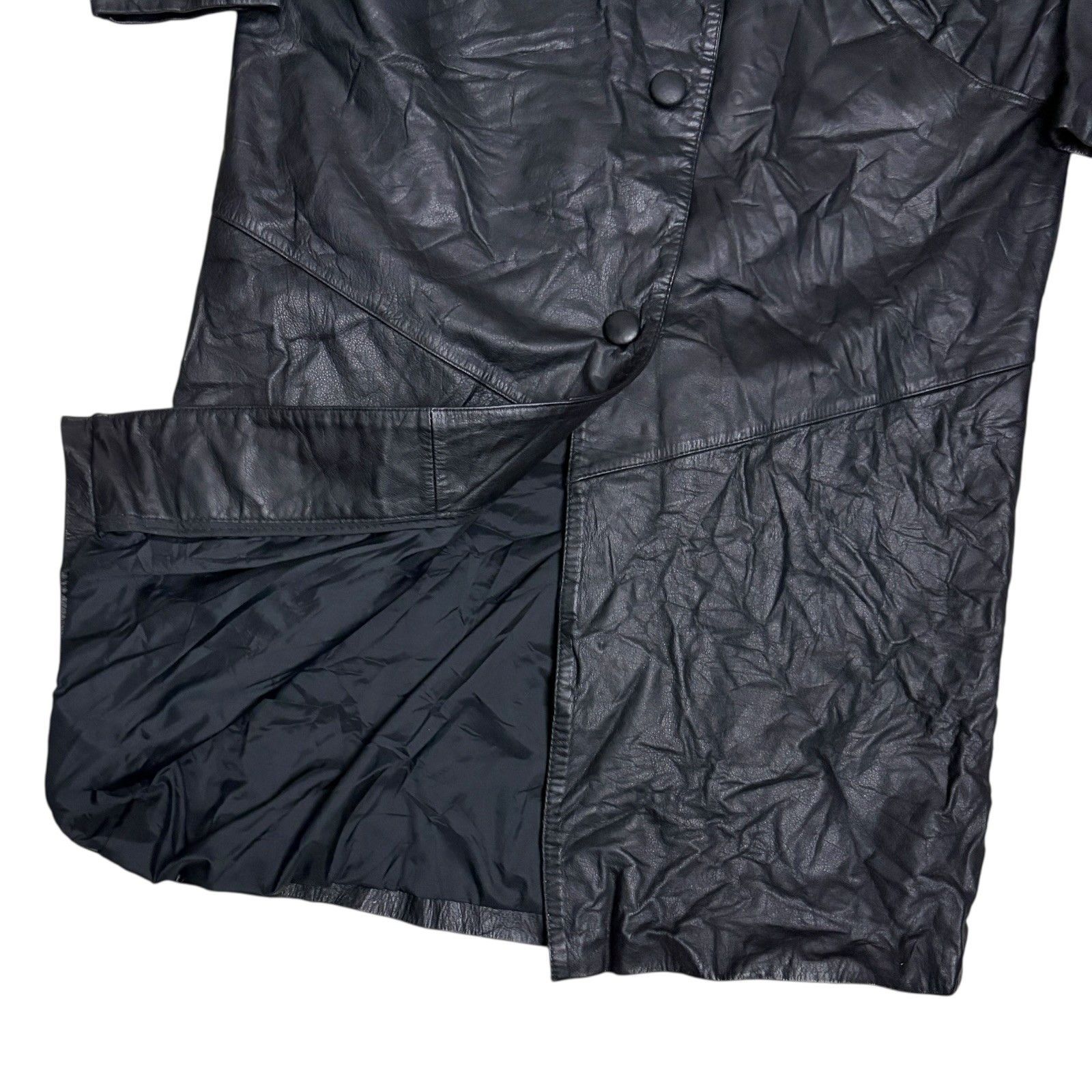 Wilsons Leather WILSONS LEATHER Goth Trench Vintage Retro Jacket Coat Medium Size US M / EU 48-50 / 2 - 5 Thumbnail