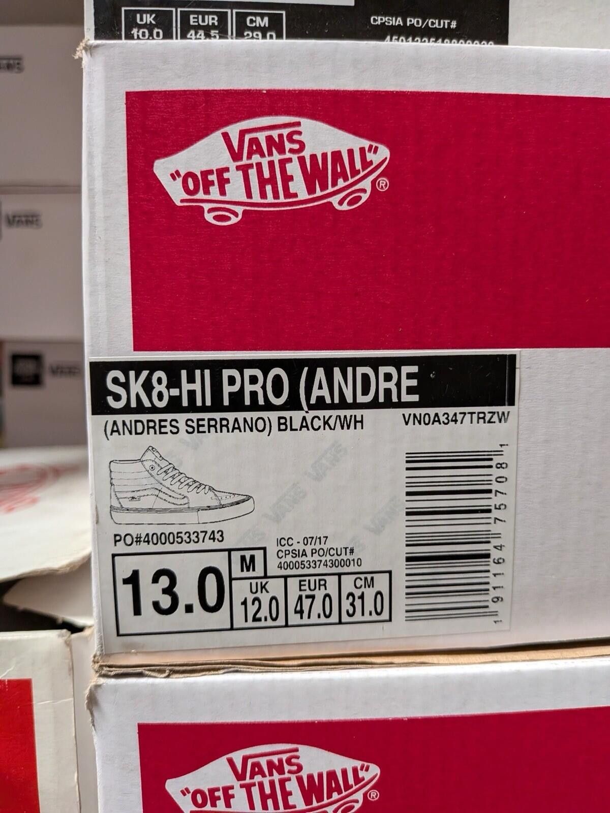 Vans Vans x Supreme Sk8-hi Pro Andres Serrano US13 Size US 13 / EU 46 - 7 Thumbnail