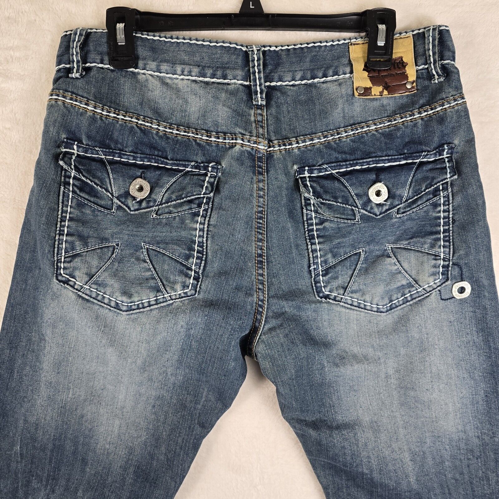 Other Departed Jeans Mens 34X32 Blue Denim Classic McFadden Ave Size US 34 / EU 50 - 11 Thumbnail