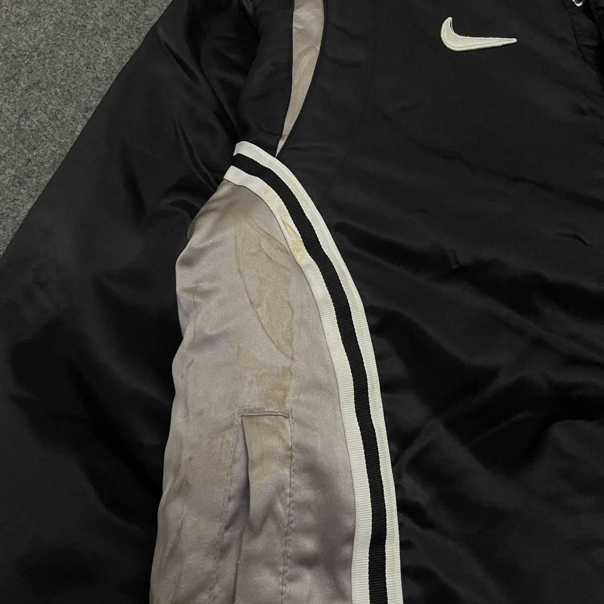 Nike × Vintage Vintage 2000s Nike Team Baseball Jacket Size US XL / EU 56 / 4 - 4 Thumbnail