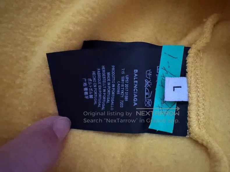 Balenciaga Balenciaga BB Logo Hoodie Yellow Size US L / EU 52-54 / 3 - 5 Thumbnail
