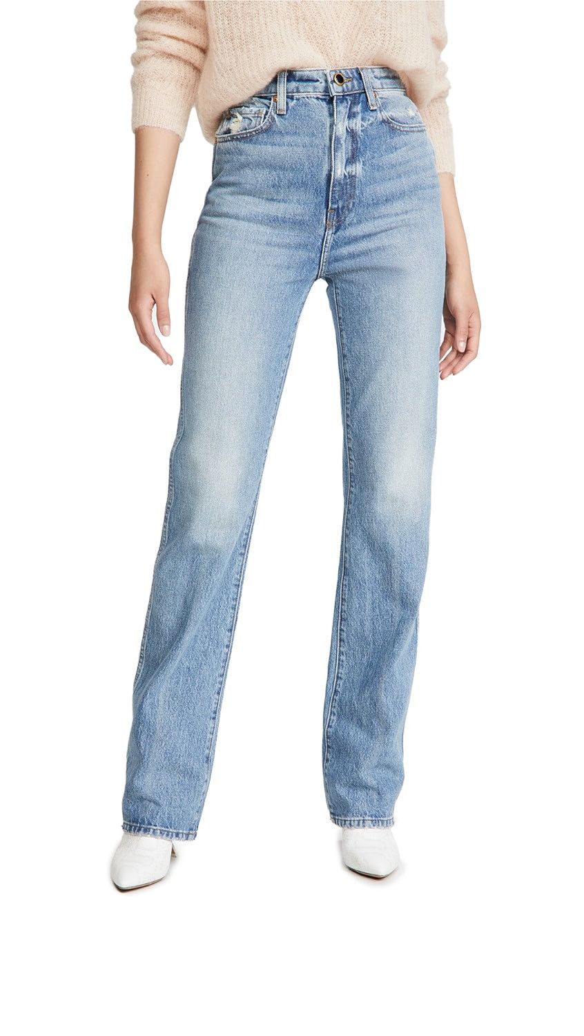 KHAITE o1s22i1n0724 Stretchy Danielle Jeans in Blue Size 27" / US 4 / IT 40 - 6 Thumbnail