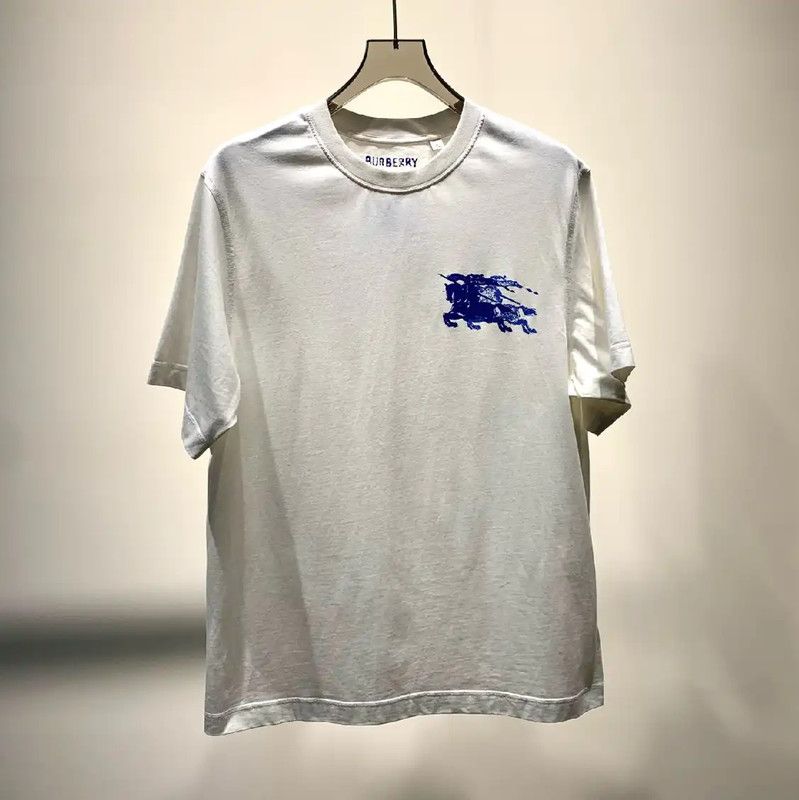 Burberry Burberry White Cotton Men's T-shirt XL Size US XL / EU 56 / 4 - 1 Thumbnail