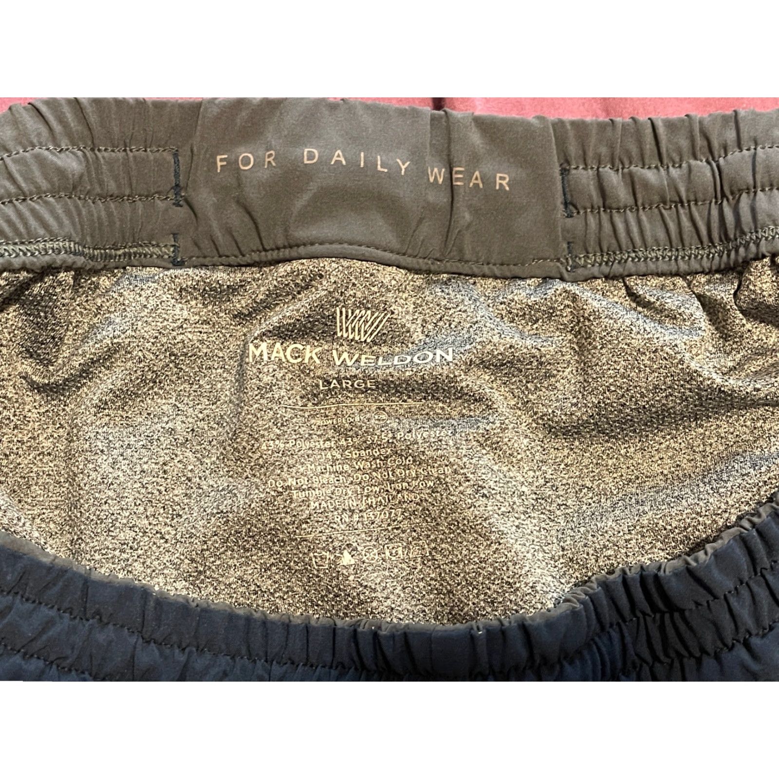 Vintage Mack Weldon Men Shorts Large Blue Athletic Regular Pockets Drawstring Flat Front Daily Wear Size US 33 - 5 Thumbnail