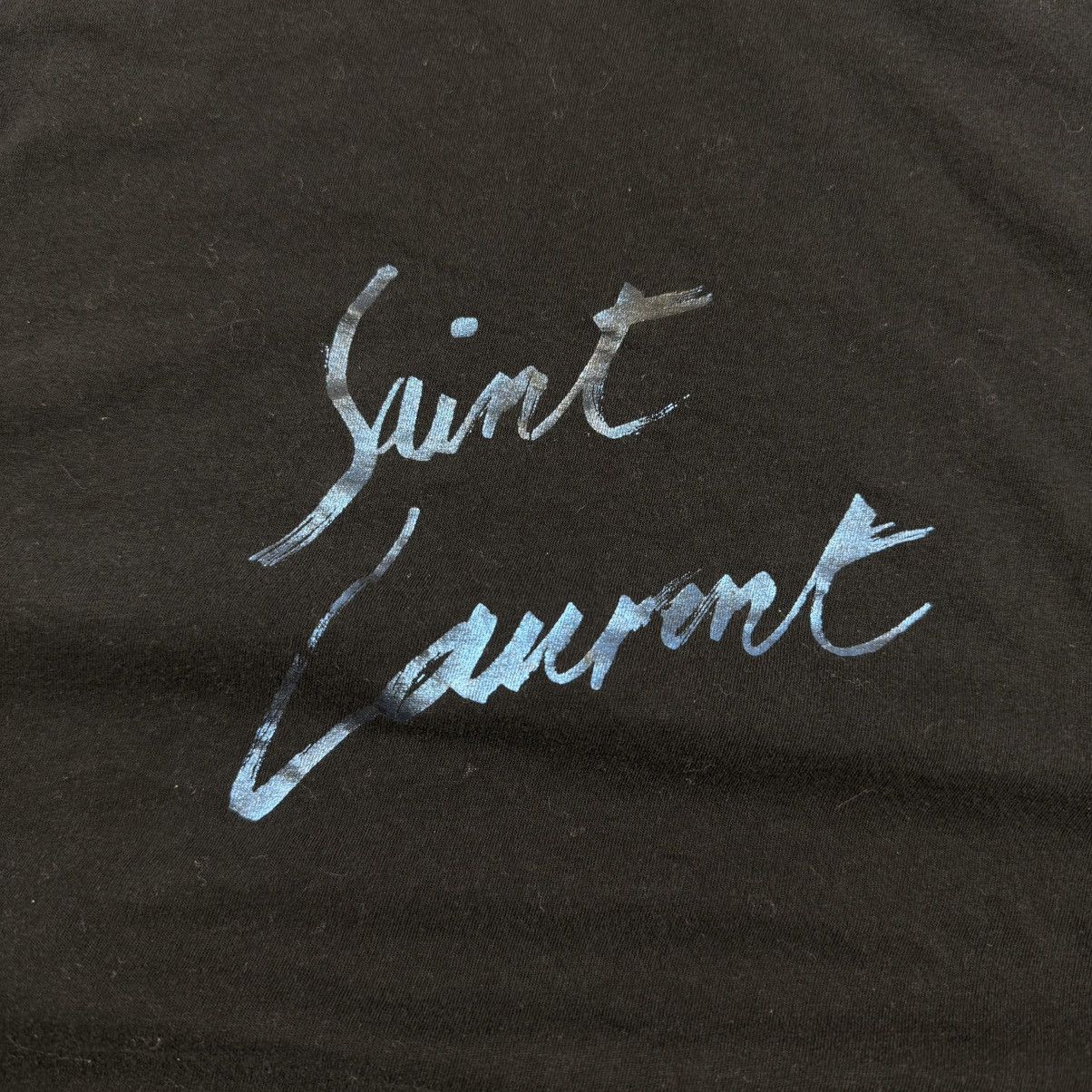 Saint Laurent Paris Saint Laurent Big Logo ‘Black’ T-Shirt Size US S / EU 44-46 / 1 - 2 Thumbnail