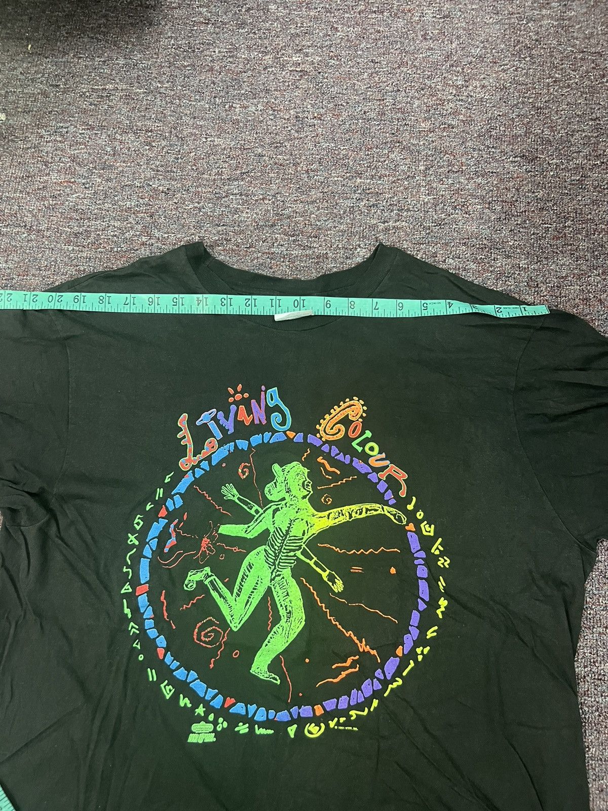 Vintage LIVING COLOUR 90s Size US XL / EU 56 / 4 - 3 Thumbnail