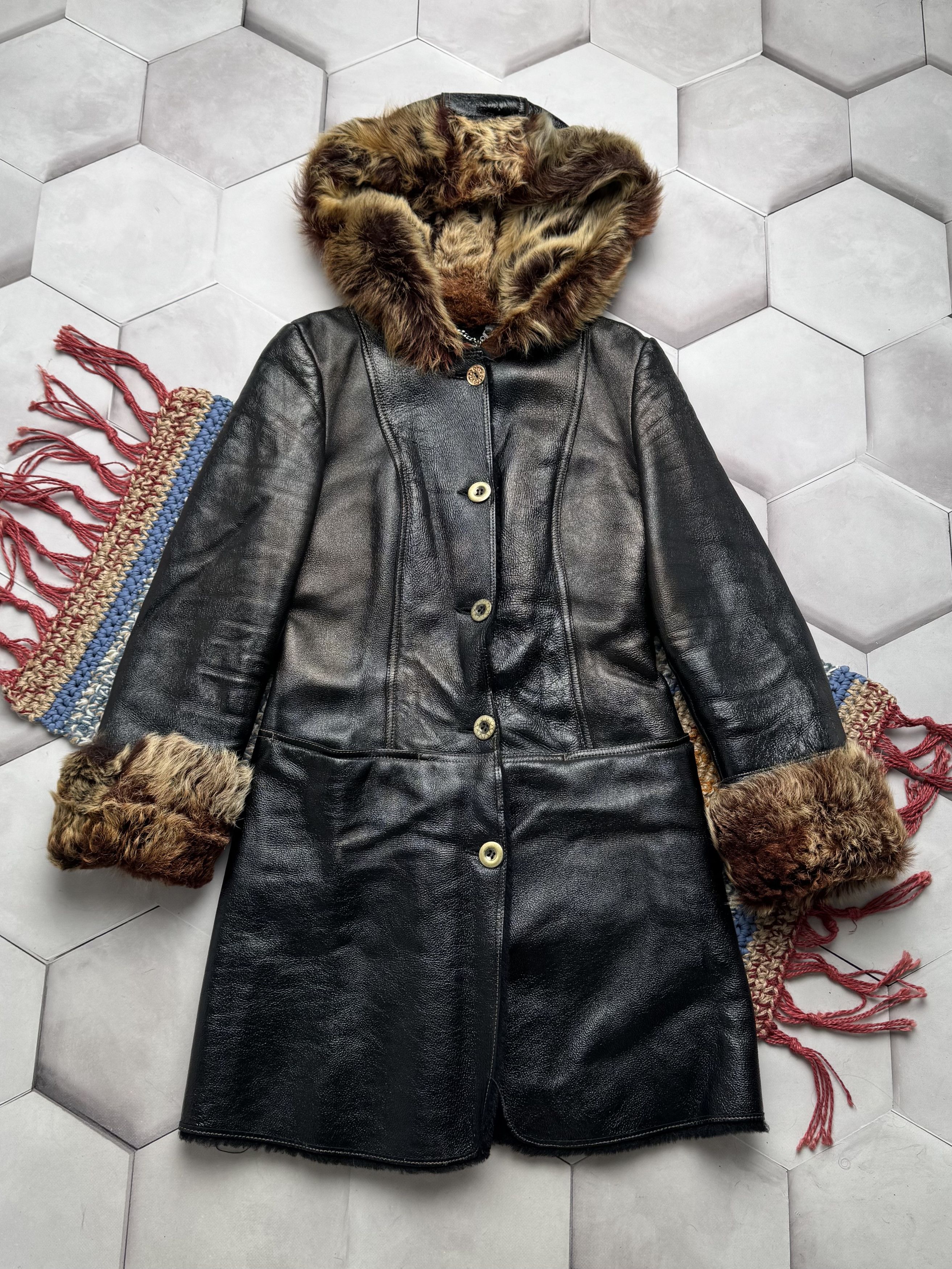 Japanese Brand HARUF Sheepskin Bono Hooded LGB Style Jacket | Grailed