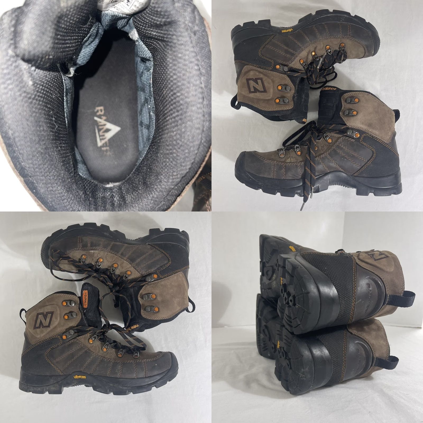 New Balance New Balance Mens Boots Hiking Rainier Gore-Tex Vibram MO1500GT Brown 10.5 D Leather Rubber Ankle Trek Casual Outdoor Shoes Mens Boots Size US 11 / EU 44 - 8 Thumbnail