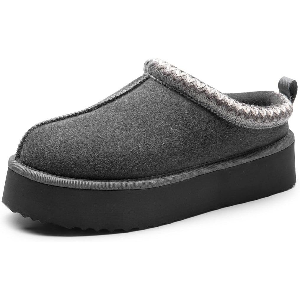 Other Grey Size 9.5 Women's Slippers Platform Mini Boots Faux Fur Size US 9.5 / IT 39.5 - 1 Thumbnail