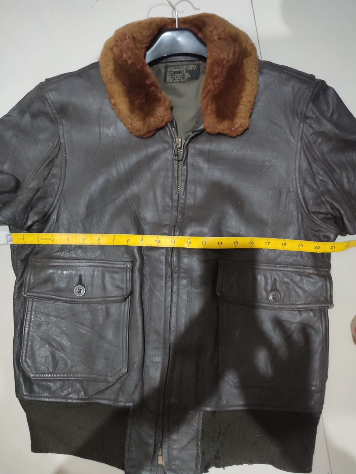 Vintage VERY RARE VINTAGE LEATHER JACKET G1 VIETNAM WAR USN Size US L / EU 52-54 / 3 - 13 Thumbnail