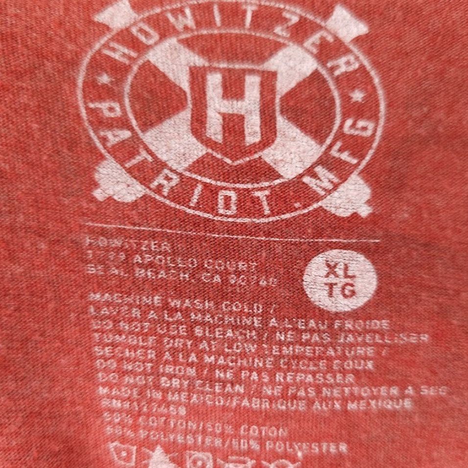 Vintage Howitzer T Shirt Mens XL Orange Dont Tread On Me Skull Snake Freedom MFG Co Size US XL / EU 56 / 4 - 7 Thumbnail