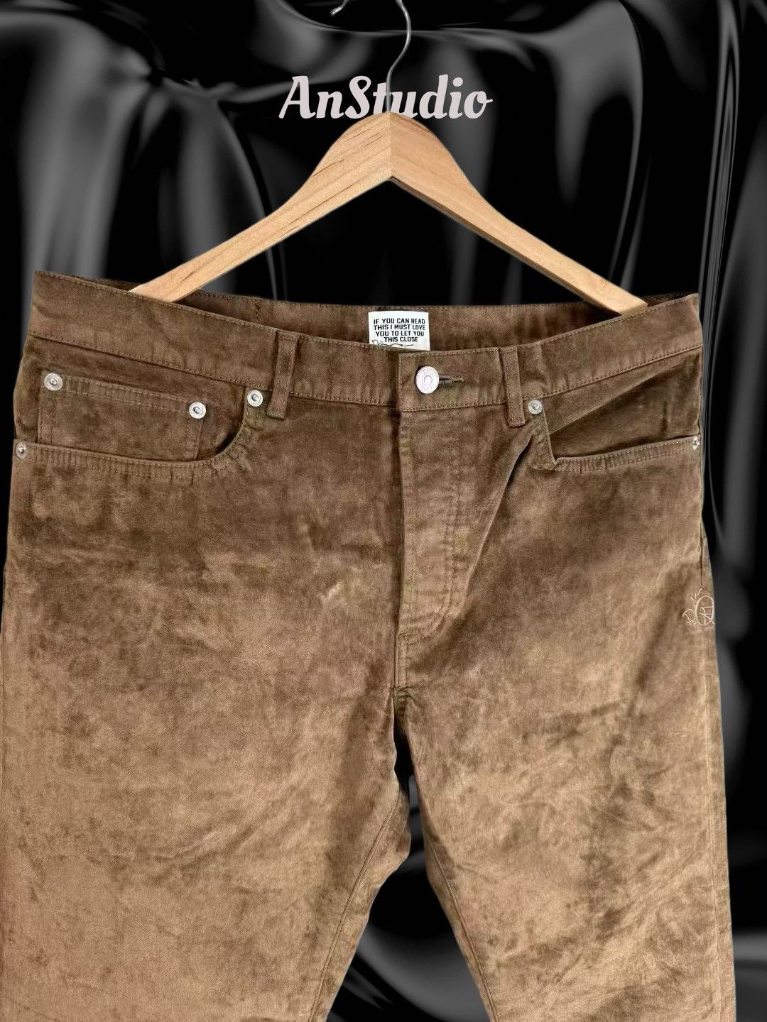 Dior × Travis Scott Dior x Cactus Jack Mocha Brown Velvet Jeans Pants Size US 32 / EU 48 - 3 Thumbnail